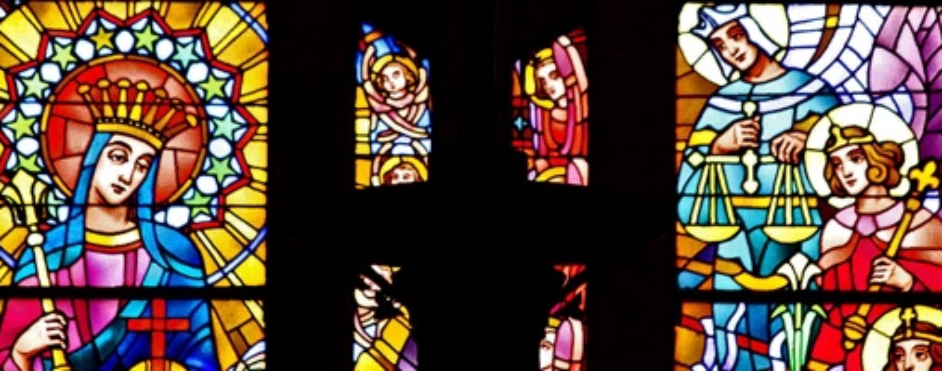 Queenship-of-Mary-window-from-organ-loft